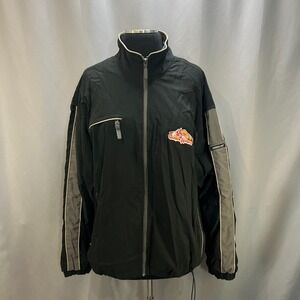 Eversole Run Windbreaker Jacket Womens‎ L Black Stretch Full Zip Water Resistant
